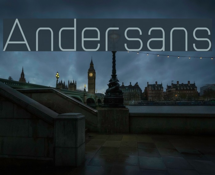 Andersans Font examples