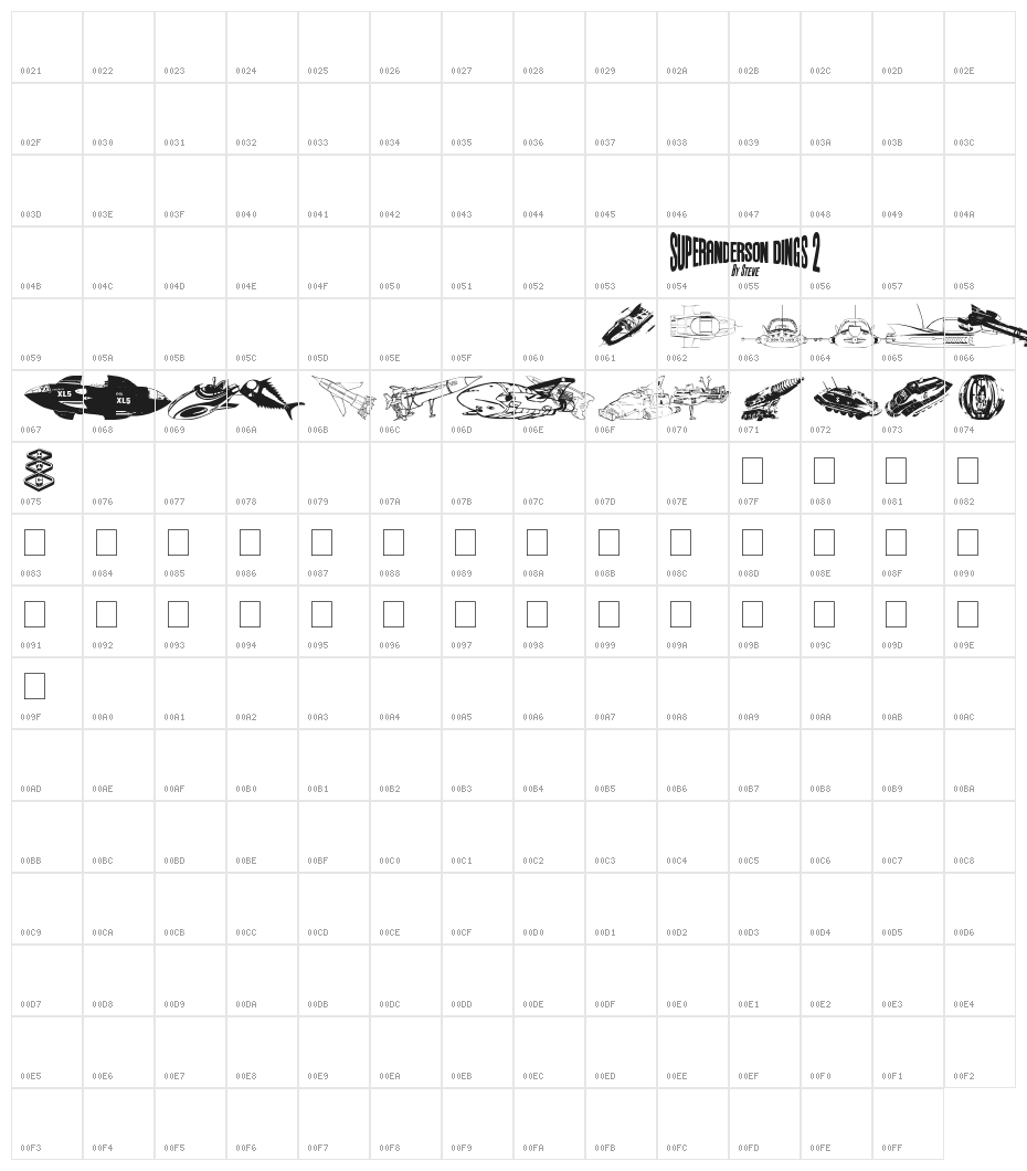 Anderson Dings 2 Character Map