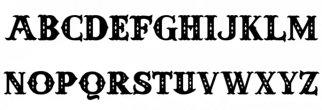 Anderson Four Feather Falls Schriftart Kleinbuchstaben
