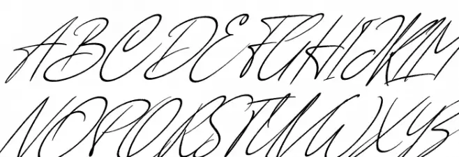 Anderson Signature Italic Fuentes MAYÚSCULAS