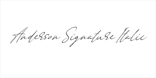 Anderson Signature Italic Logo