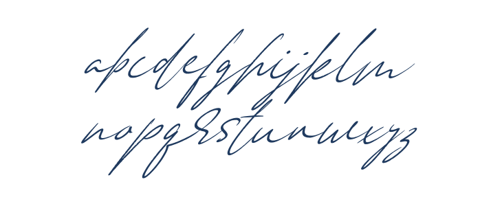 Anderson Signature Italic Lowercase