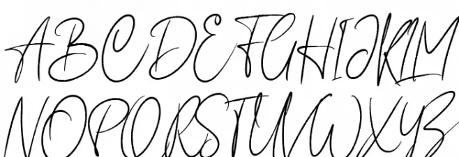Anderson Signature Schriftart Groß