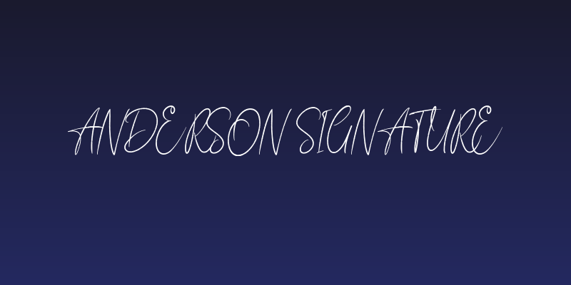 Anderson Signature Social Header