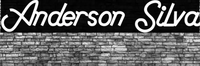 Anderson Silva Font examples