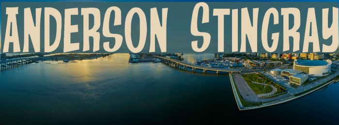 Anderson Stingray Шрифта examples