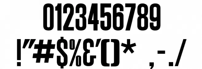 Anderson Supercar Font OTHER CHARS