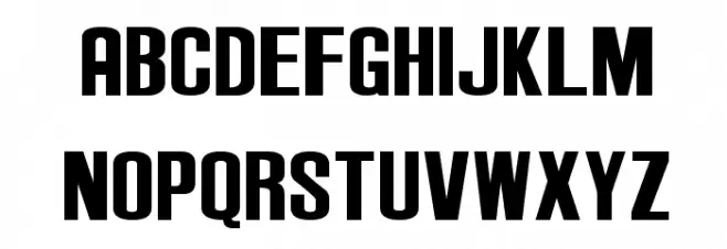 Anderson Supercar Caratteri MINUSCOLO