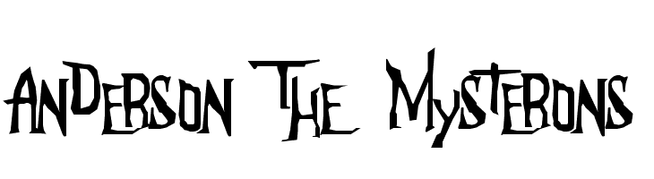 Anderson The Mysterons Font