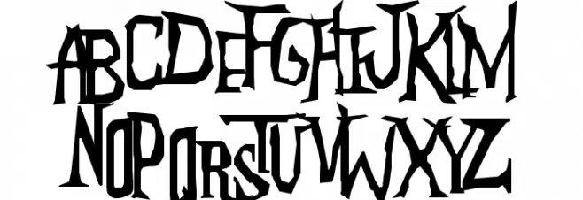Anderson The Mysterons Schriftart Groß