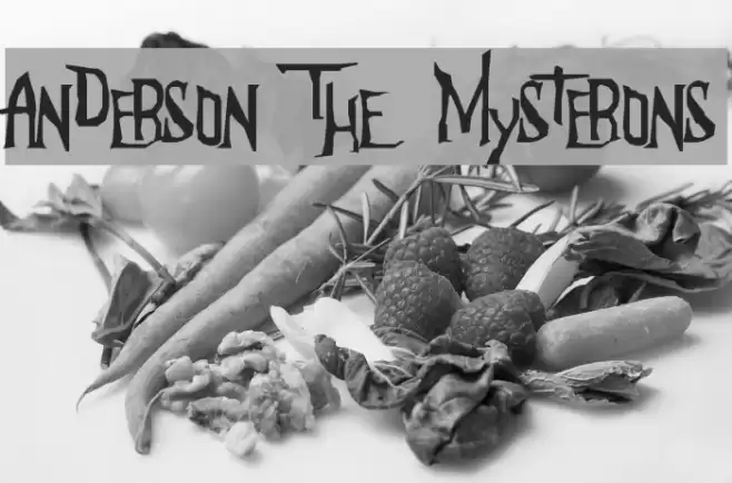 Anderson The Mysterons Font examples