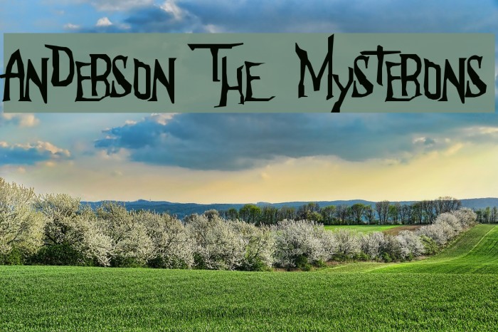 Anderson The Mysterons フォント examples