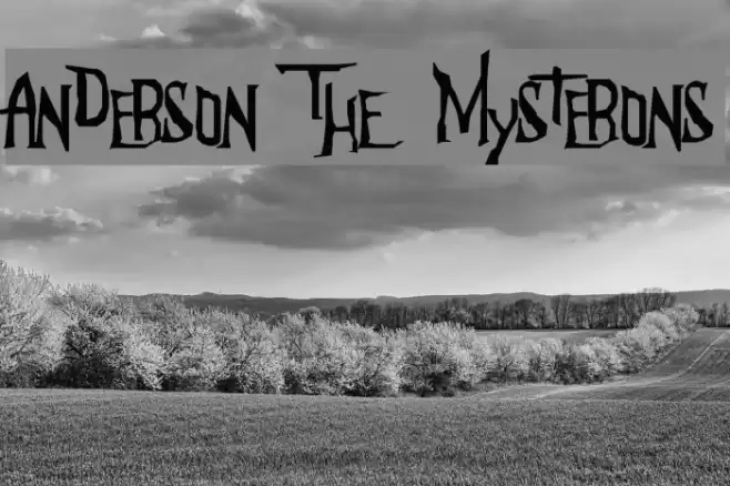 Anderson The Mysterons Font examples