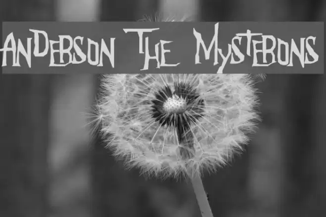 Anderson The Mysterons Font examples