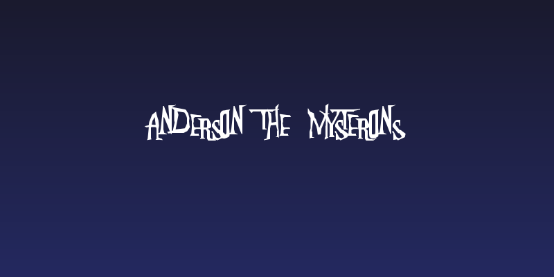 Anderson The Mysterons Social Header