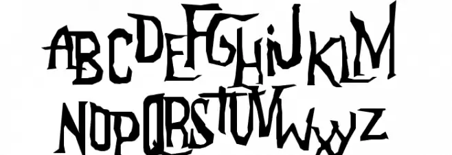 Anderson The Mysterons Font Litere mici