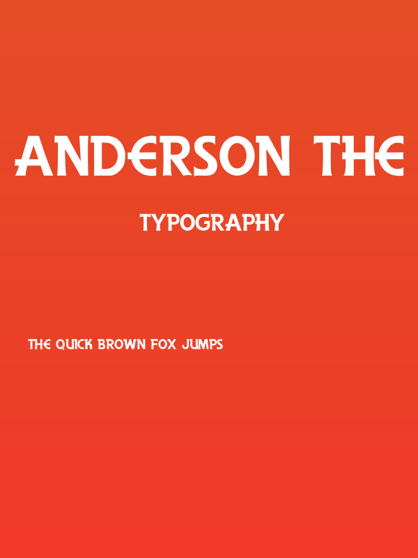 Anderson The Secret Service Poster