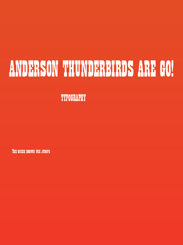 Anderson Thunderbirds Are GO! Poster