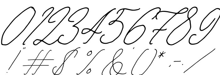 Anderson Wakler Italic Font OTHER CHARS