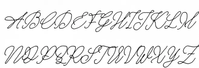 Anderson Wakler Italic 字体 大写