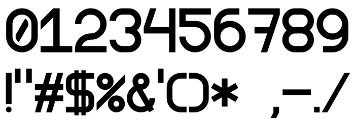 Anderson Font OTHER CHARS
