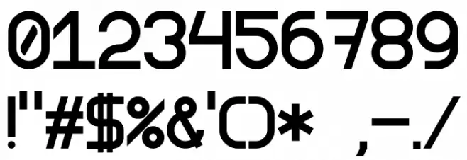 Anderson Font OTHER CHARS