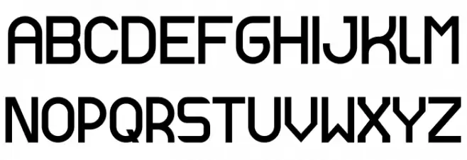 Anderson Font UPPERCASE