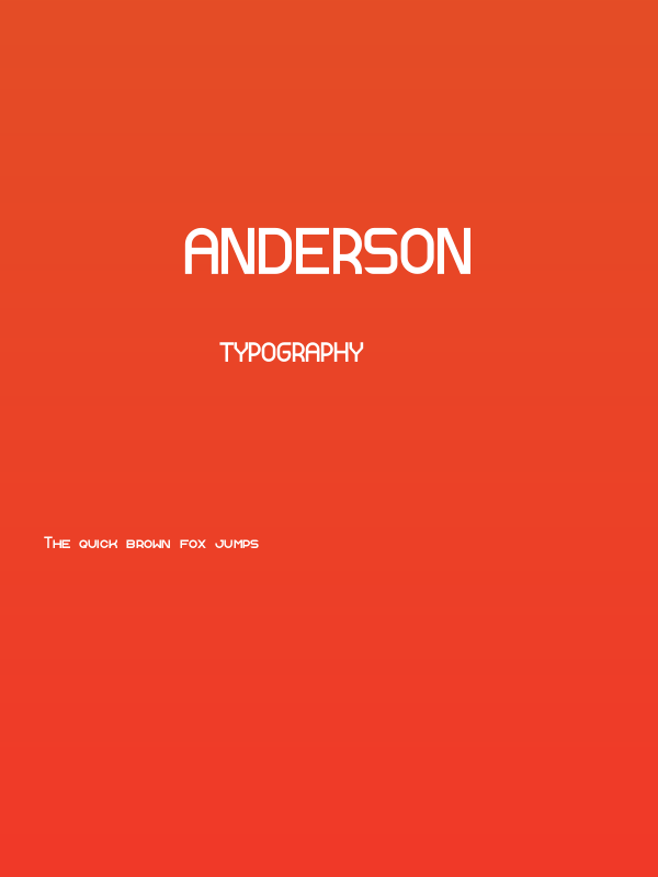 Anderson Poster