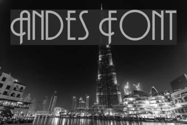Andes Font examples