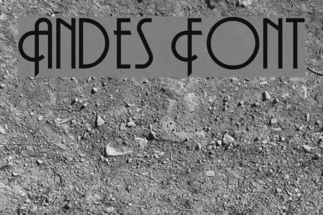 Andes Font examples