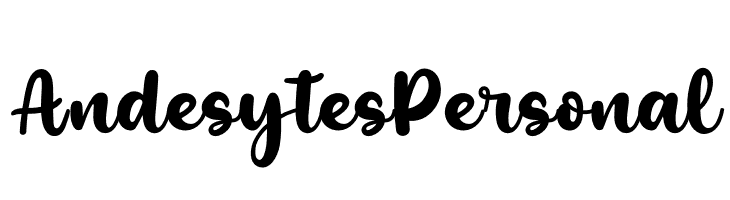 Andesytes Personal  les polices de caractères gratuit tlcharger