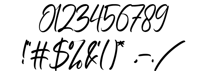 Andhika Finta Font OTHER CHARS