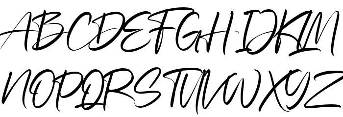 Andhika Finta Font UPPERCASE
