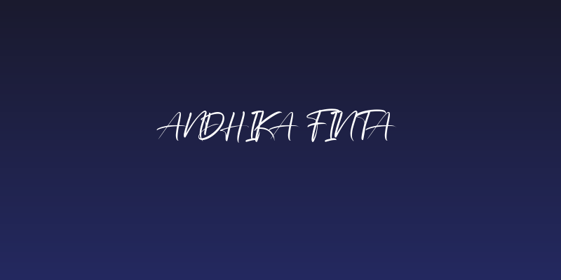 Andhika Finta Social Header
