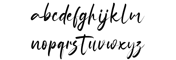 Andhika Finta Font LOWERCASE