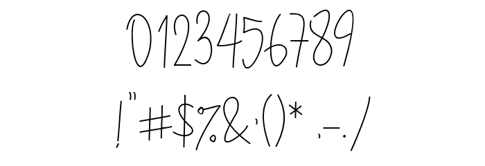 Andi Signature Font OTHER CHARS