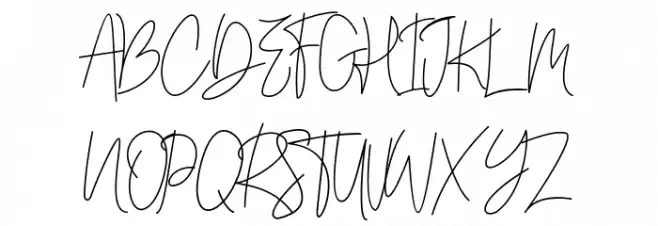 Andi Signature Schriftart Groß