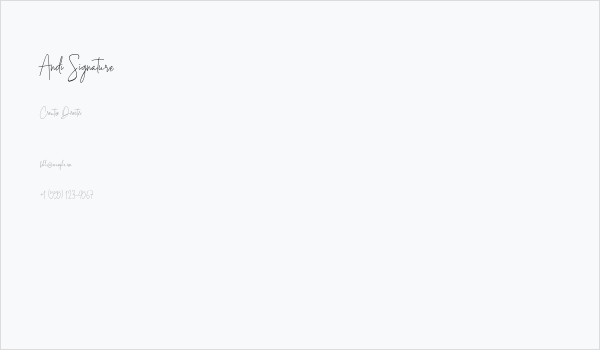 Andi Signature Business Card