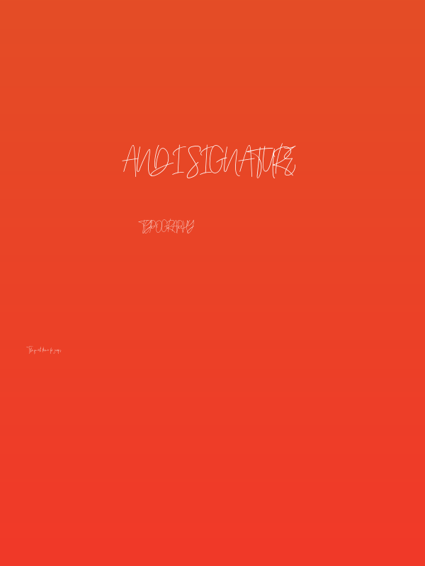 Andi Signature Poster