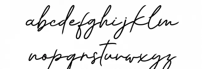 Andiela Sathony Script Polices MINUSCULES