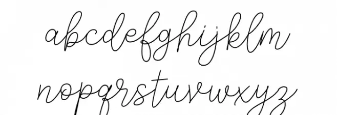 AndienNidyaDemo-Script Шрифта строчной