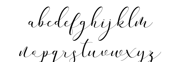 Andieny Font LOWERCASE
