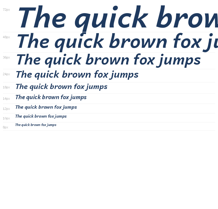 Andika Bold Italic Waterfall