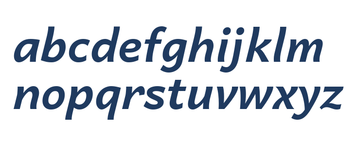 Andika Bold Italic Lowercase