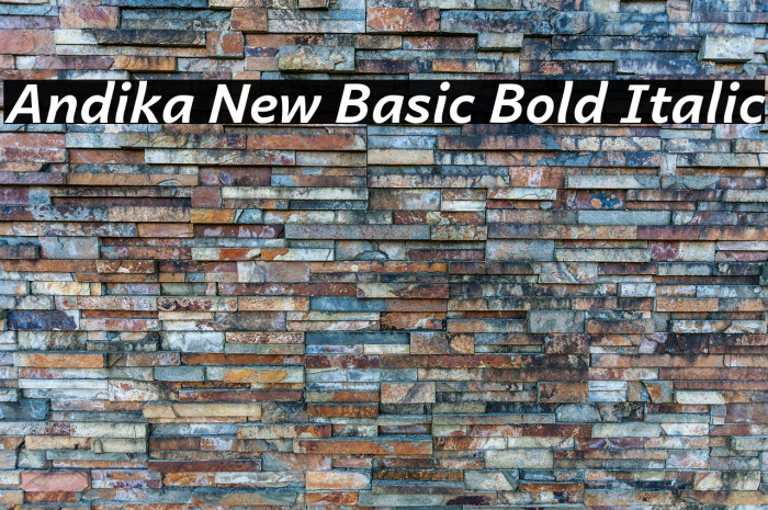 Andika New Basic Bold Italic Example 1