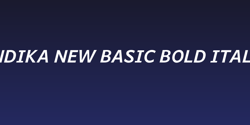 Andika New Basic Bold Italic Social Header