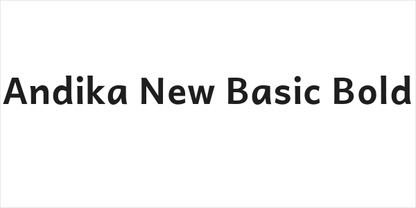 Andika New Basic Bold Logo