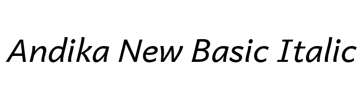 Andika New Basic Italic  Free Fonts Download
