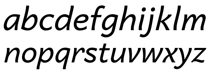 Andika New Basic Italic Font LOWERCASE