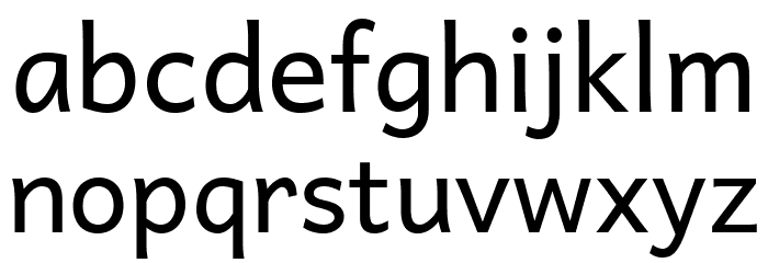 Andika New Basic Font LOWERCASE